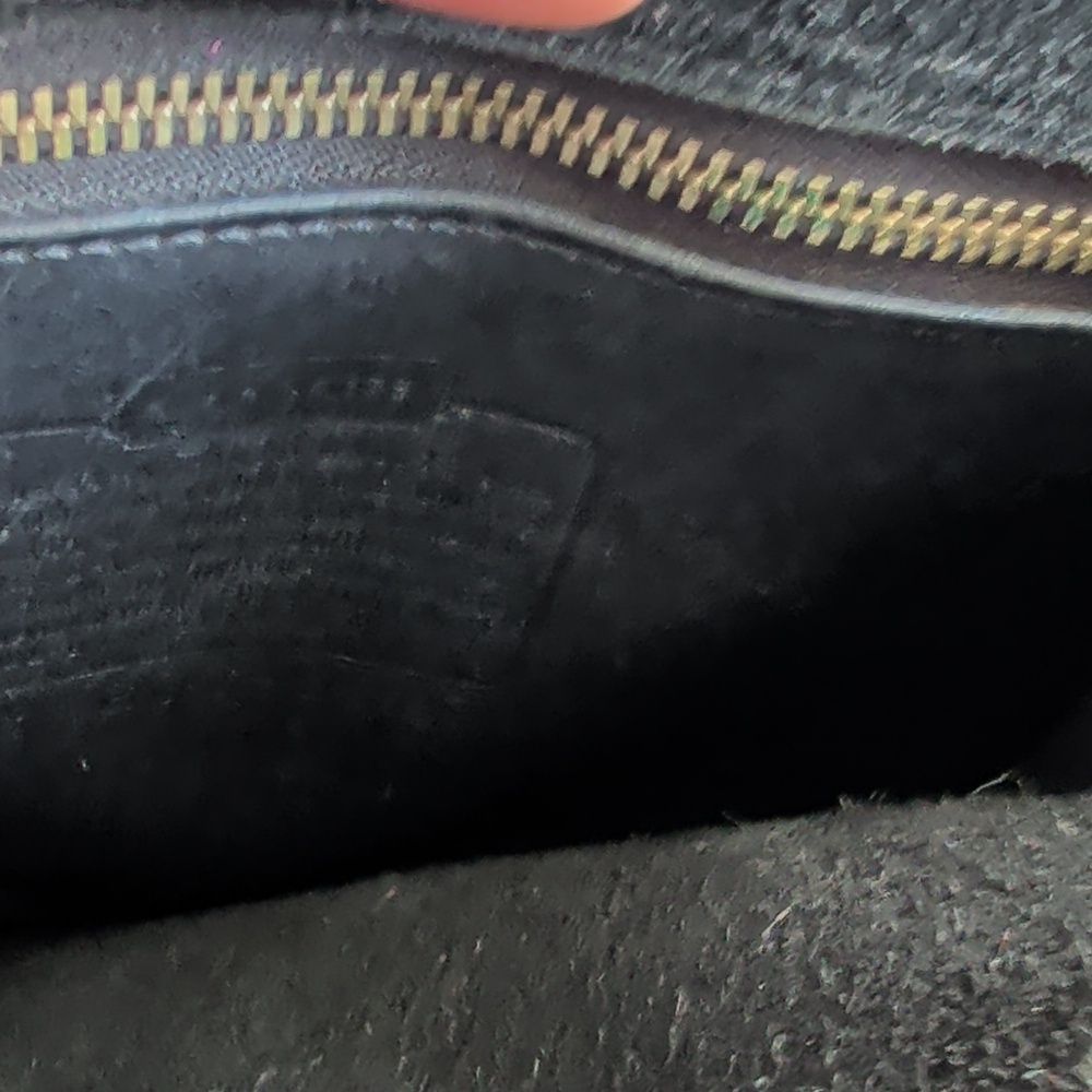 Coach Black Leather Satchel with Silver Hardware - Picture 9 of 10